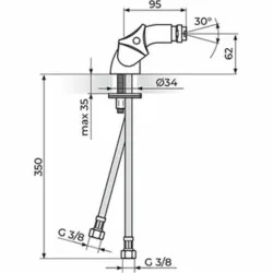 Rosan Klasik baterija za bide K29101