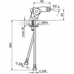 Rosan Klasik fumme  baterija za bide KF29101