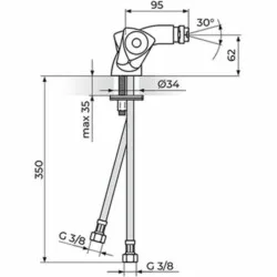 Rosan Klasik fumme  baterija za bide KF29101