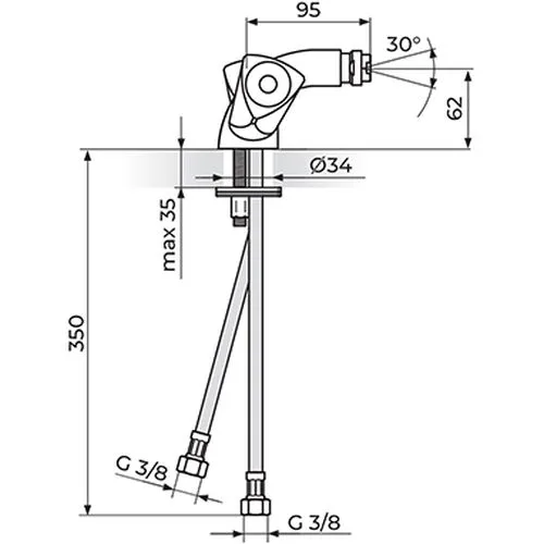 Rosan Klasik fumme baterija za bide KF29101
