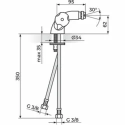 Rosan Keramic baterija za bide KK29101