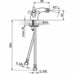 Rosan Nostalgija baterija za bide N29101