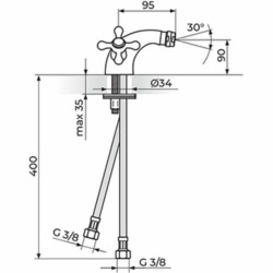 Rosan Bronte baterija za bide NB29101