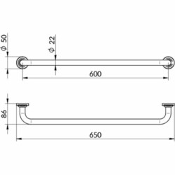Rosan Bronte držač peškira 60cm NB901