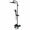 Rosan S.2 Black baterija za tuš kadu sa usponskim tušem 210*210mm i izlivom 237351B