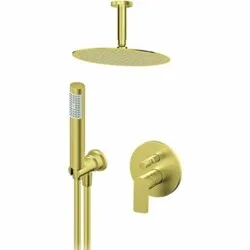 Rosan S.2 Gold Uzidna baterija sa plafonskim tušem D.250mm i ručnim tušem 231603G