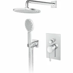 Rosan Zerro Uzidna baterija sa zidnim tušem D.220mm i ručnim tušem JZ31601