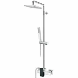 Rosan Quadro-Black baterija za tuš kadu sa usponskim tušem i ručnim tušem JQ37251B