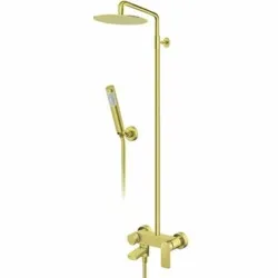 Rosan S.2 Gold baterija za tuš kadu sa usponskim tušem 210*210mm i izlivom 237351G