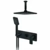 Rosan S.2 Black Uzidna baterija sa plafonskim tušem 210*210mm i ručnim tušem 231607B