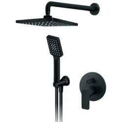 Rosan S.2 Black Uzidna baterija sa zidnim tušem 210*210mm i ručnim tušem 231601B