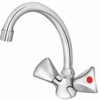 Rosan Klasik baterija za prelivni bojler - stojeća 3 cevi, kraći izliv (130 mm) K26102