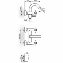 Rosan XO baterija za kadu XO33101