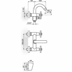 Rosan XO baterija za kadu XO33101