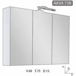 Piramida ormarić Akva 75R