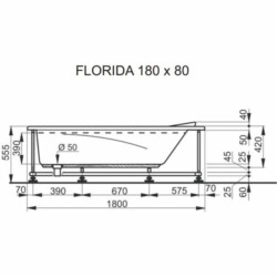 Polyagram Kada Florida komplet 180x80cm