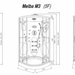 KolpaSan Kabina Melba 100-m3/kpl bela