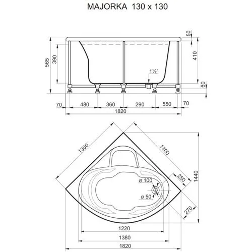Polyagram Kada Majorka specijal komplet 130x130cm