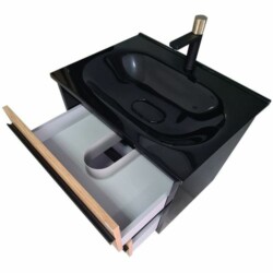 Piramida ormarić Euridika 65 Oliva/Black