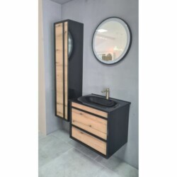 Piramida ormarić Euridika 65 Oliva/Black