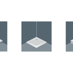 KolpaSan Tuš kada Canary 80X80 White