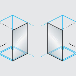 KolpaSan Tuš vrata Andromeda D 80-Uni b/1