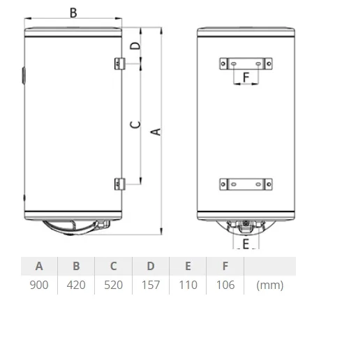 Bojler termorad BTCR-80