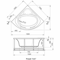 Polyagram Kada Miami komplet 105x105cm