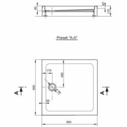 Polyagram Tuš kada Jupiter Kocka f90 solo 90x90cm
