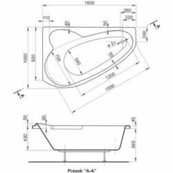 Polyagram Kada Rio Leva/Desna komplet 160x105cm