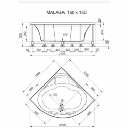 Polyagram Kada Malaga specijal komplet 150x150cm