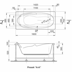 Polyagram Kada Monako komplet 160x70cm