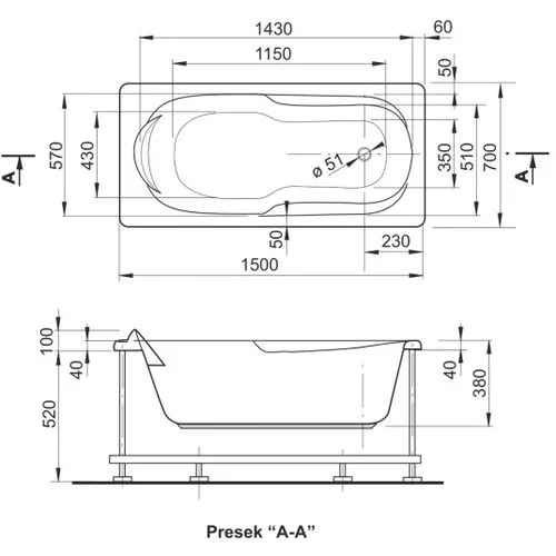 Polyagram Kada Nica solo 150x70cm