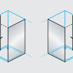 KolpaSan Tuš vrata Polaris Fold D 80-L b/1