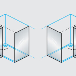 KolpaSan Tuš vrata Polaris D 80-L sbr/1