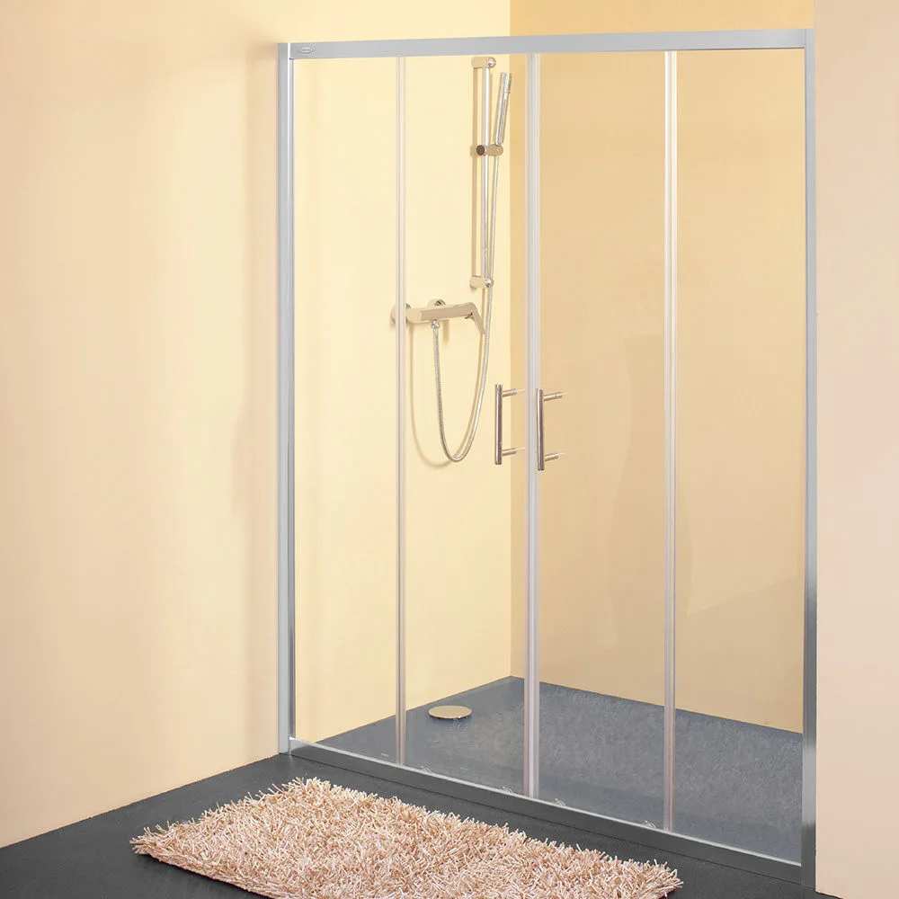 KolpaSan Tuš vrata SQ line TV4D/S Ch 160 Silver