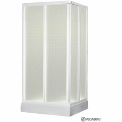 Polyagram Kabina Alfa Pvc Ispuna Beli Profil 90x80cm