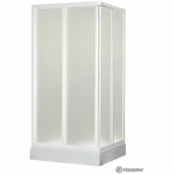 Polyagram Kabina Alfa Pleksiglas Silver Profil 90x80cm