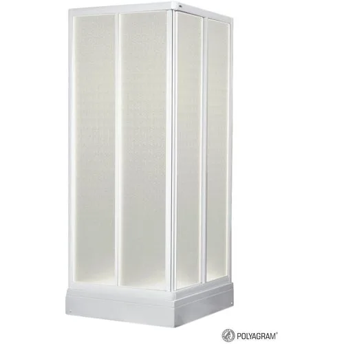 Polyagram Kabina Alfa Pvc Ispuna Beli Profil 70x70cm
