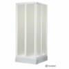 Polyagram Kabina Alfa Pleksiglas Beli Profil 70x70cm