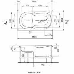 Polyagram Kada Triton komplet 110x75cm