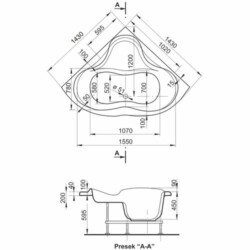 Polyagram Kada Verona komplet 143x143cm
