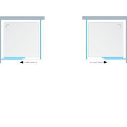 KolpaSan Kabina Virgo 120X90/K Uni Brill