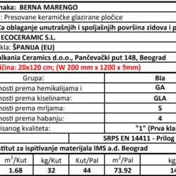 Berna Marengo 20x120cm