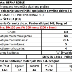 Berna Roble 20x120cm