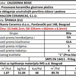 Caledonia Beige 23.5x66.2cm