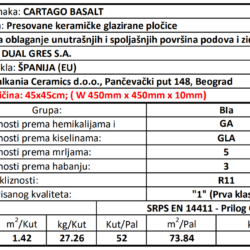Cartago Basalt 45x45cm