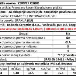 Cooper 0xido 60.8x60.8cm