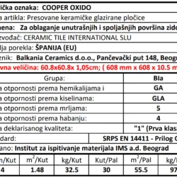 Cooper 0xido 60.8x60.8cm