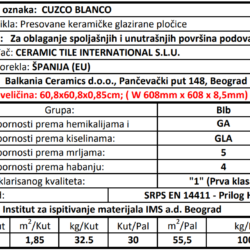 Cuzco Blanco 60.8x60.8cm
